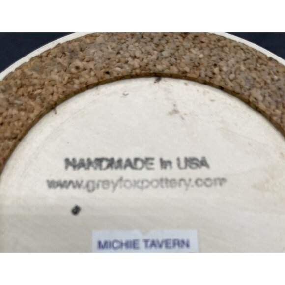 Michie Tavern 1784 Blue Purple Drip Glazed Beer Stein Mug by Grey Fox Pottery - Picture 5 of 7